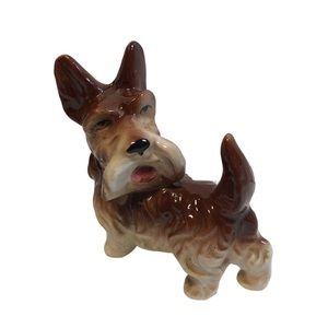 Vintage Porcelain Terrier Dog Figurine Japan